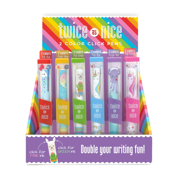 Snifty Pen Twice as Nice Magical 2 Color Click Pen Assortment