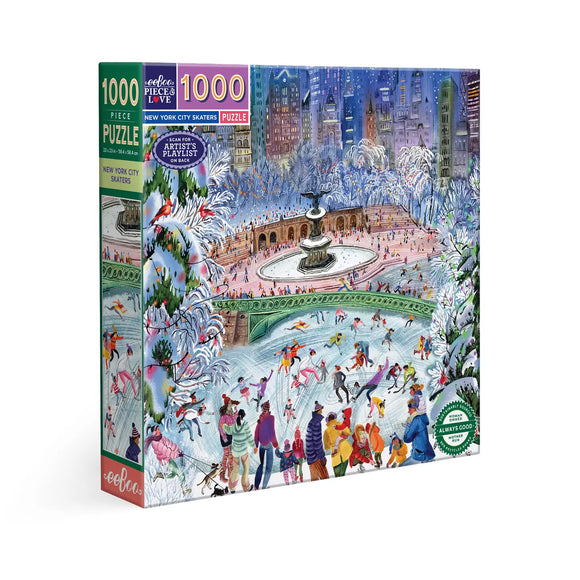 eeBoo 1000 Piece Puzzle New York City Skaters