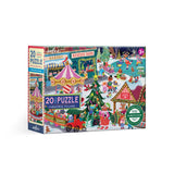 eeBoo 20 Piece Puzzle Christmas Village