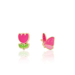 Girl Nation The Perfect Pair Spring Fever Cutie Enamel Stud Earrings