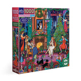 eeBoo 1000 Piece Puzzle Christmas in Brooklyn