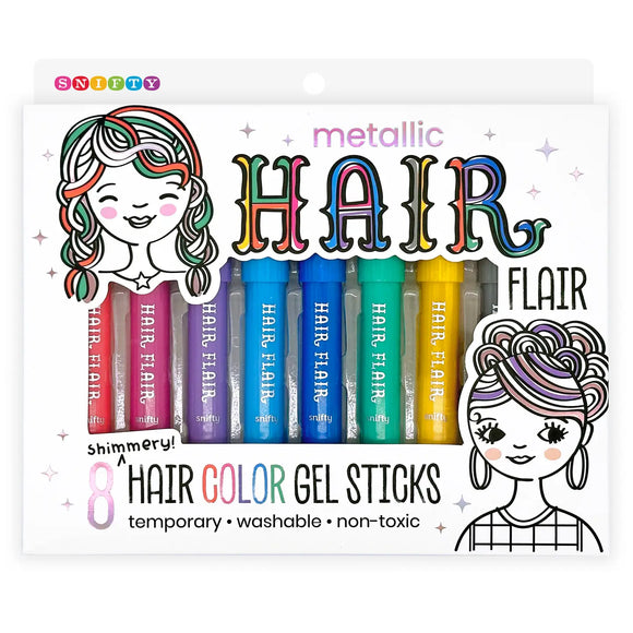 Snifty Hair Metallic Shimmery Flair Color Gel Sticks