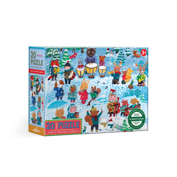 eeBoo Yumi's Winter Carols 20 Piece Puzzle