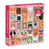 Galison Puzzle 500 piece Festive Furballs