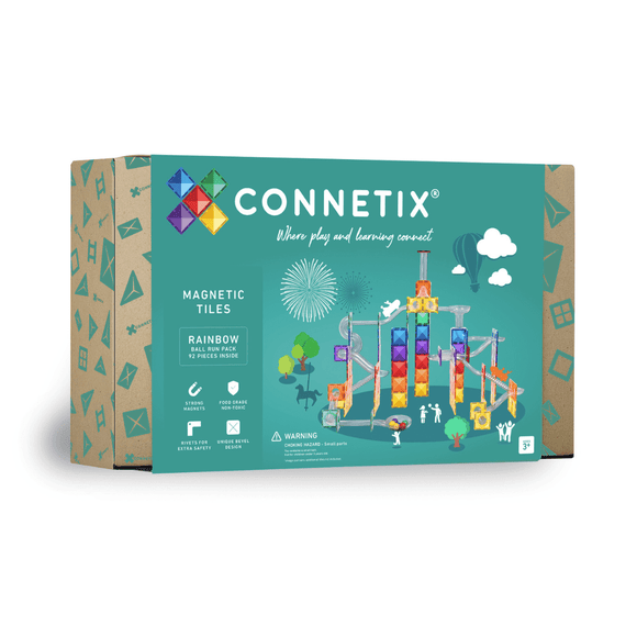 Connetix® Rainbow Ball Run Pack 92 pc
