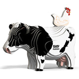EUGY Cardboard Model Kit: Holstein Cow