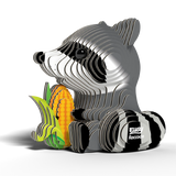 EUGY Cardboard Model Kit: Raccoon