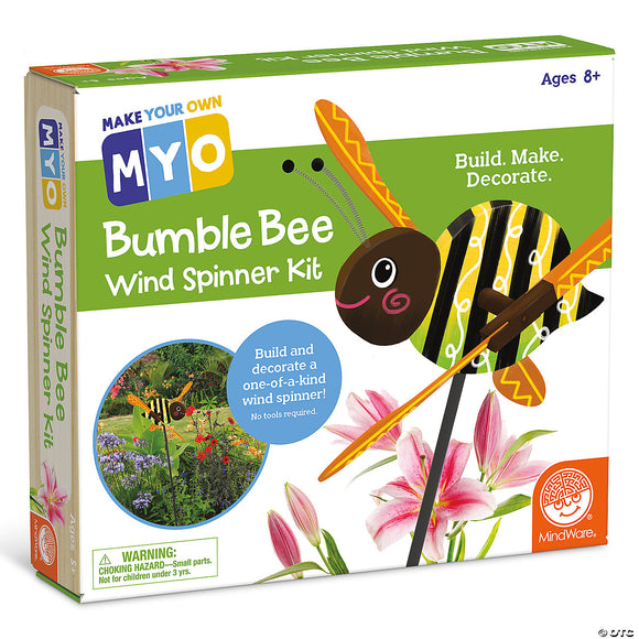 Make Your Own Bumble Bee Wind Spinner Craft Kit