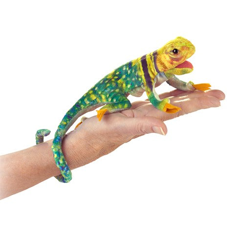 Folkmanis® Finger Puppet: Mini Collard Lizard