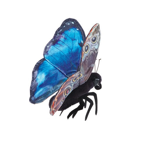 Folkmanis® Finger Puppet: Blue Morpho Butterfly