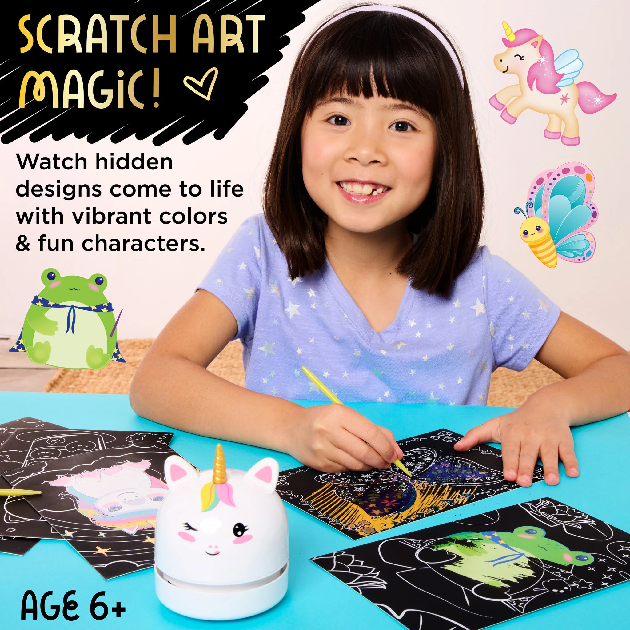 Creativity for Kids Deluxe Scratch Art with Mini Vacuum – Growing