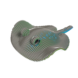 EUGY Cardboard Model Kit: Stingray