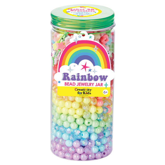 Creativity for Kids Bead Jewelry Jar: Rainbow