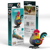 EUGY Cardboard Model Kit: Rooster