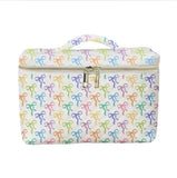 Mavi Bandz Quilted Cosmetic Bag: Vivid Bow