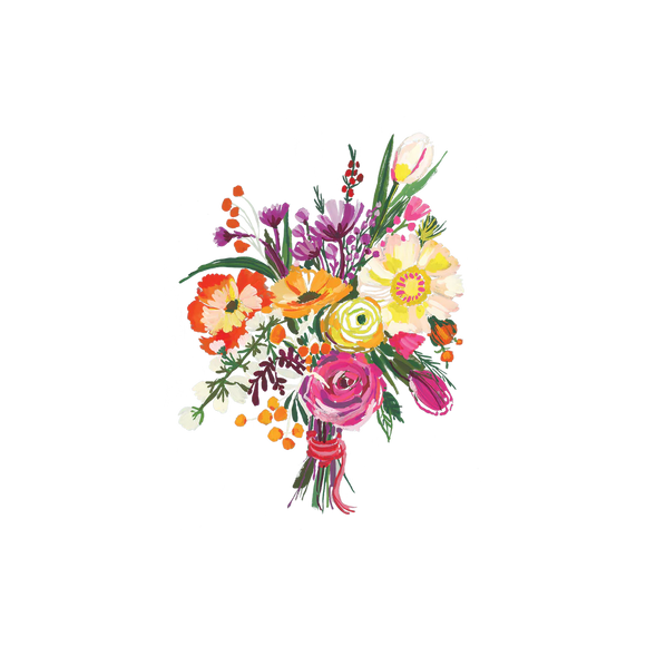 Tattly Pairs Blooming Bouquet Tattoo