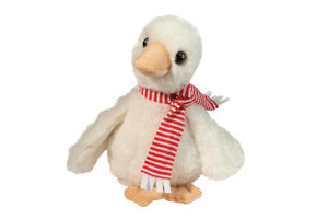Douglas Holiday Mini Soft Gussie Goose with Scarf 8"