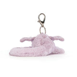 Jellycat Lavender Dragon Bag Charm 7"