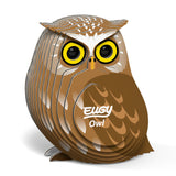 EUGY Cardboard Model Kit: Owl