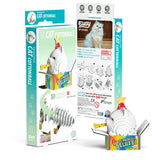 EUGY Cardboard Model Kit: Cat - Cottonball
