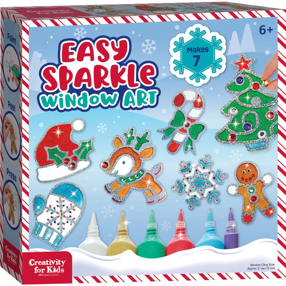Creativity for Kids Holiday Easy Sparkle Window Art