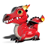 EUGY Cardboard Model Kit: Red Dragon