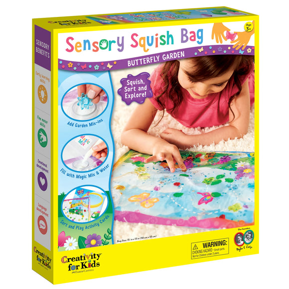 Creativity for Kids: Sensory Squish Bag - Butterfly Garden