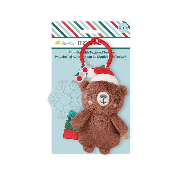 Itzy Ritzy Holiday Bear Itzy Pal™ Plush + Teether