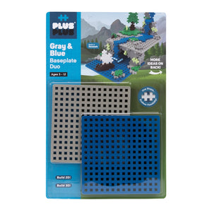 Plus-Plus Baseplate Duo Gray and Blue
