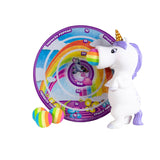 Hog Wild Toys White Unicorn Popper with Sticky Target