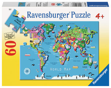 Ravensburger Puzzle 60 Piece World Map