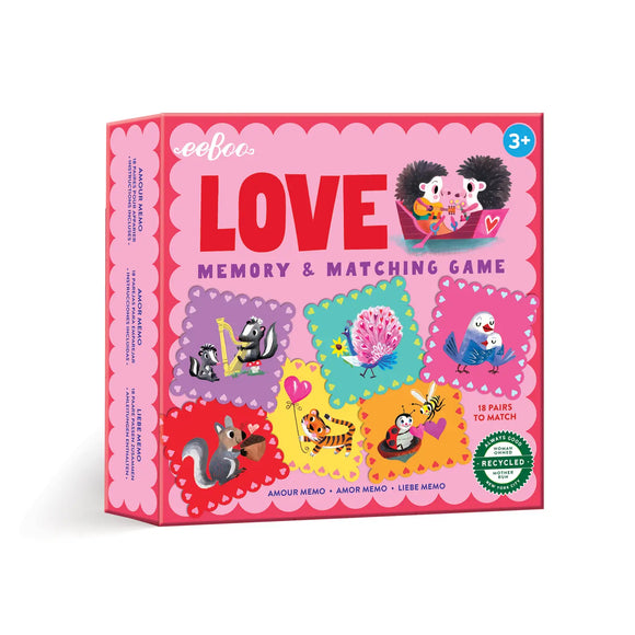 eeBoo Little Love Square Memory Game