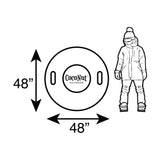 Coconut Outdoor 48" Jumbo Snow Tube - Buffalo Plaid