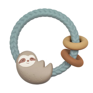 Itzy Ritzy Ritzy Rattle™ Silicone Teether Rattles Sloth