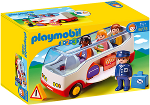 Playmobil 1.2.3. Airport Shuttle Bus 6773
