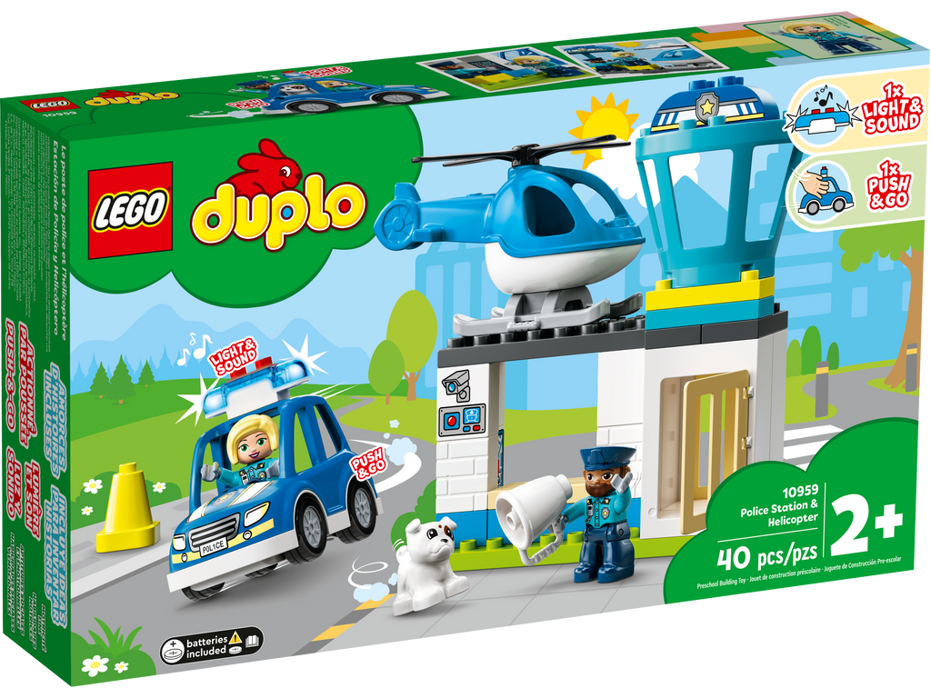 Verlichting campus Rondlopen LEGO® DUPLO® Police Station & Helicopter 10959 – Growing Tree Toys