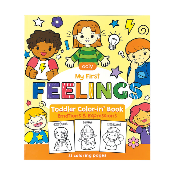 Ooly Color-In' Book Toddler - My First Feelings