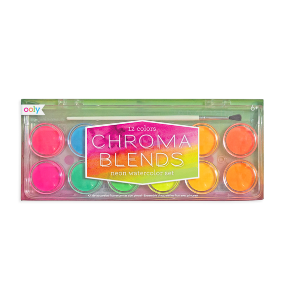 Ooly Chroma Blends Watercolor Paints Neon