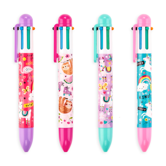 Ooly 6-Click Multi Color Pen Funtastic Friends