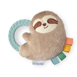 Itzy Ritzy Ritzy Rattle Pal™ Plush Rattle Pal + Teether - Sloth