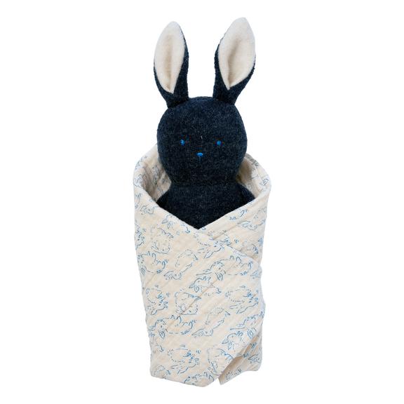 Manhattan Toy® Rattle + Burp Cloth Bunny