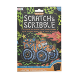 Ooly Scratch & Scribble Mini Scratch Art Kit - Monster Truck