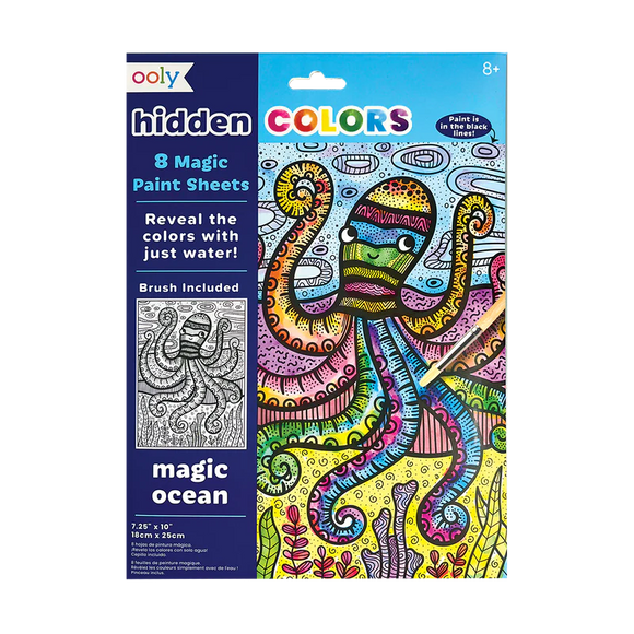 Ooly Hidden Colors Magic Paint Sheets: Magic Ocean