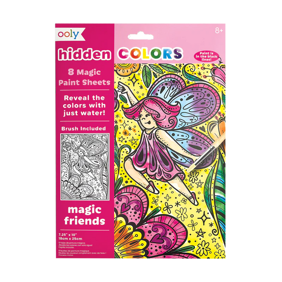 Ooly Hidden Colors Magic Paint Sheets: Magic Friends