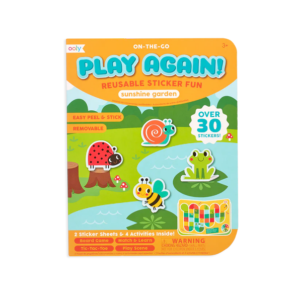 Ooly Play Again! Mini On-the-Go Activity Kit: Sunshine Garden