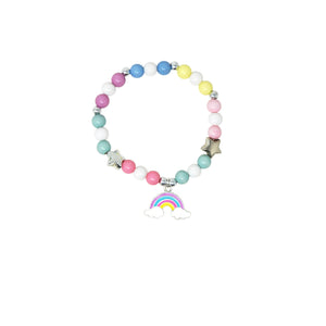 Pink Poppy Rainbow Caticorn Beaded Bracelet