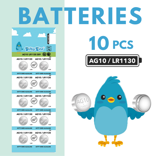 Ditty Bird® Replacement Batteries (10 pack) – Growing Tree Toys