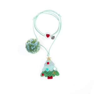 Lilies & Roses Christmas Tree Necklace
