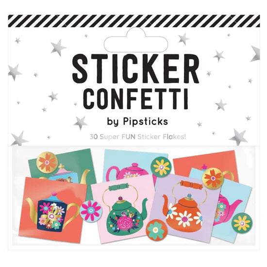Pipsticks® Sticker Confetti: Beau-tea-ful Kettles