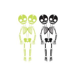 Tattly Pairs Skeletons (Glow in the Dark) Tattoo
